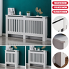 White Radiator Cover Cabinet Small Large Modern MDF Slat Wood Grill Furniture
