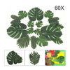 60X Tropical Artificial Palm Leaves Hawaiian Luau Jungle Beach Theme Party Decor