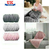 DIY New Chunky Wool Yarn Super Soft Bulky Arm Knitting Rove Crocheting 520g New