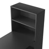 ELEGANT Black Office Computer Desk Study PC Laptop Table With Storage Shelf