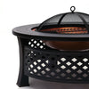 Outdoor Cast Iron Fire Pit Bowl Round Patio Fire Large Outdoor Portable Fire Pit