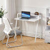 Modern Wooden Computer Laptop Desk Metal Legs Home Office Working Writing Table