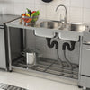 Stainless Steel Catering Sink Commercial Kitchen Restaurant Single/Double Bowl