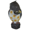 Large Owl Decoy Spinning Rotating Head Realistic Bird Pigeon Garden Crow Scarer