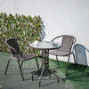 Outdoor Cafe Round Table Water Wave Table Garden Patio Furniture Set