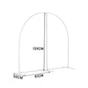 3Pcs/Set Large Arch Door Wedding Metal Frame Backdrop Stand Party Flower Rack UK