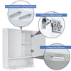 Bathroom Mirror Cabinet Wall Mounted Storage Cupboard Double Door + Compartment