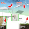 Gazebo Marquee Party Tent No Sides Waterproof Garden Patio Outdoor Canopy 3x3m