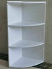 White 3 Tier Wall Mounted Corner Shelf/Shelves Display Dampproof Unit Bathroom