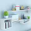 Set Of 6 Floating Wall Mounted Shelves Display Storage Shelf Home Decoration New