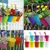 50 PCS Metal Flower Pots Balcony Garden Wall Fence Hanging Plant Planter S5O1E