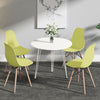 1/2/4 Dining Table Chairs Solid Wood Legs Retro Lounge Plastic Home Office Chair