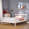 Standard Double Bed Frame 4FT6 Solid Wood Pine for Teens Fit Mattress 190x135cm