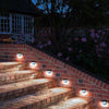 8 X LED SOLAR POWER GARDEN FENCE LIGHTS WALL OUTDOOR SECURITY LAMPS COLD LIGHT