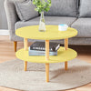 2 Tier Coffee Side Table Sofa End Modern Tea Desk Storage Shelf for Living Room