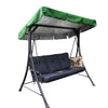 Replacement Canopy For Swing Seat 3 Seater Sizes Garden Hammock Cover Black UK