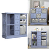 Quality Storage Unit Sideboard Cabinet With Rattan Basket Bedside Table Drawers