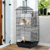 Extra Large Metal Bird Parrot Cage Birdcage for Canary Budgie Cockatiel w/ Stand