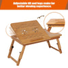 Adjustable Portable Laptop Lazy Table Stand Lap Sofa Bed PC Notebook Desk Bamboo