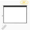 84" Motorized Electric Projector Screen +Remote Ceiling/Wall Mounted Home Cinema