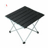 FOLDING CAMPING TABLE LIGHTWEIGHT PORTABLE OUTDOOR ALUMINIUM FRAME WITH BAG UK