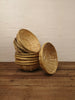 Vintage Round Baskets Set Of 10 Natural Bamboo Wicker Bread Storage Hamper Trays