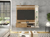 Wall Mounted TV Media Unit Entertainment Centre Floating Panel LED Light