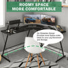 Black L-shaped Computer Desk Corner Table Workstation Office Study Furniture