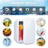 4L Tabletop Mini Fridge Portable Cooler Warmer Ice Box Small Bedroom Car Office