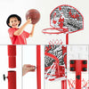 Portable Basketball Backboard Hoop Net Set Outdoor Basketball Stand with Ball UK
