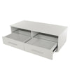 Modern TV Unit Cabinet Stand High Gloss Doors 100cm with LED Lights Drawers