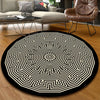 120CM Circular Circle Round Rugs Floor Carpets Mat Large Soft Rug Living Roo