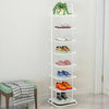 8 Tier Shoe Storage Organiser Shelf Rack Cabinet White Stand Iron Footwear Unit