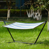 Swinging Hammock with Steel Stand Frame Garden Camping Outdoor Patio Blue UK