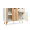 Modern Sideboard Cabinet Buffet w/3 Doors &1 Drawer Storage Cupboard Unit Wooden