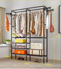 Large Clothes Rail Hanging Coat Stand Shoe Rack Shelf Storage Wardrobe Organizer
