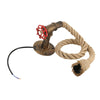 Industrial Rope Wall Pipe Lamp Retro Light Steampunk Vintage Wall Sconce Light