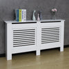 Mondeer Radiator Cover Wall Cabinet MDF Grill Shelf Horizontal Slats White Large