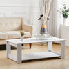 120x60cm Rectangle Coffee Tea Table 2 Tier Wooden Living Room Reception Table