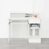 UK Computer Desk with Drawers Storage Shelf Keyboard Tray Laptop Table White