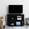 Modern TV Unit Stand Cabinet High Gloss Doors Sideboard Living Room LED Light