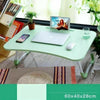 Folding Laptop Bed Tray Table Portable Lap Desk Notebook Breakfast Cup Slot UK