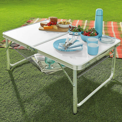 Adjustable Two-Height Folding Outdoor Camping Table H38/70cm