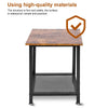 Industrial Side Table Sofa End Storage Shelf Metal Frame Coffee Table Nightstand