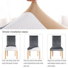 4X Dining Chair Covers Stretch Removable Washable Home Protective Stretch Covers