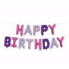 LARGE HAPPY BIRTHDAY SELF INFLATING BALLOON BANNER BUNTING PARTY DECORATION UK