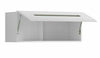 White Gloss Wall Cabinet Modern Storage Shelf Unit 1 Door Black Brown Azteca T