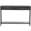 Console Table Worktop Bottom Shelf 2 Drawer Industrial Minimal Style Grey