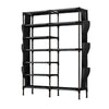 9 Tiers Shoe Rack Storage Shelf Display Stand Organiser Bookself Cabinet Black U