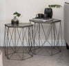 Hexagon side table table - grey
